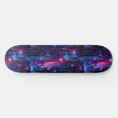 Neon Cyberpunk Anime Japans Skateboard (Horizontaal)