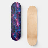 Neon Cyberpunk Anime Japanse Skateboard (Voorkant)