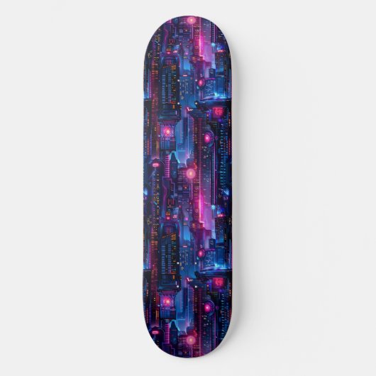 Neon Cyberpunk Anime Japanse Skateboard (Voorkant)