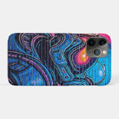 Neon Cyberpunk Astronaut Case-Mate iPhone Case (Achterkant (horizontaal))