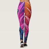 Neon Cyberpunk Astronaut Leggings (Achterkant)