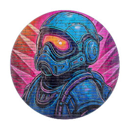 Neon Cyberpunk Astronaut Snijplank