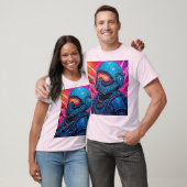 Neon Cyberpunk Astronaut T-shirt (Unisex)