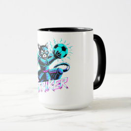 Neon Cyberpunk Cat Mugs – Gamer Gift Edition Mok