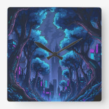 Neon Cyberpunk Cityscape Metropolis Futuristic