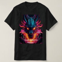 Neon Cyberpunk Draak Grafische T-Shirt - Schoon Mi