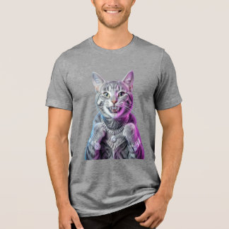 Neon Cyberpunk Kat T-Shirt