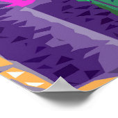 Neon Cyberpunk Knappe Mr Darcy Portret Poster (Hoek)