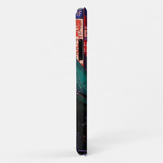 Neon Cyberpunk Metropolis Case-Mate iPhone Case (Achterkant/rechts)