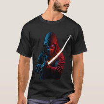 Neon Cyberpunk Ninja – Grafische Glowing Katana