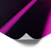 Neon Cyberpunk Synthwave Futuristische Tunnel Poster (Hoek)