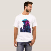 Neon Cyberpunk Tactical Unit T-shirt (Voorkant volledig)