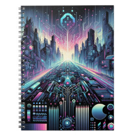 Neon Cyberworld Notitieboek