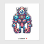 Neon Cyclops Monster Sticker (Vel)