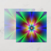 Neon Daisy Invitation (Voorkant / Achterkant)