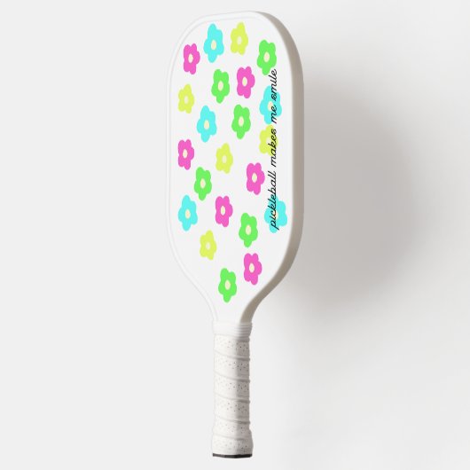 Neon Daisy Print Pickleball Paddle (Links)