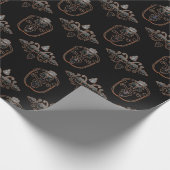 Neon Damast Patroon Cadeaupapier (Hoek)