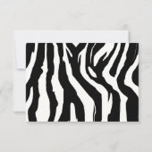 Neon Dames Nachtkaart zebra Kaart (Achterkant)