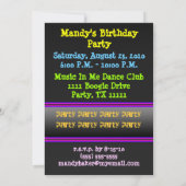 Neon Dance - Laten we dansuitvindingen doen Kaart (Achterkant)