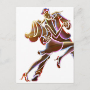 Neon Dancers Briefkaart