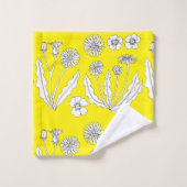 Neon Dandelion Towel Set Bad Handdoek (Wasdoekje)