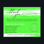 Neon Dank u Wastips Zorginstructie Flyer<br><div class="desc">Neon Dank u Wastips Zorginstructie</div>