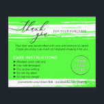 Neon Dank u Wastips Zorginstructie Flyer<br><div class="desc">Neon Dank u Wastips Zorginstructie</div>