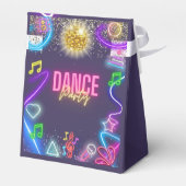 Neon dansfeest bedankdoosjes (Achterkant)