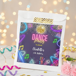 Neon dansfeest bedankzakje