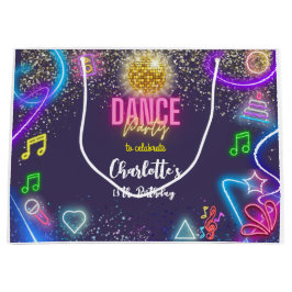Neon dansfeest groot cadeauzakje