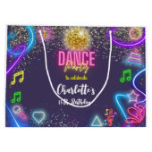 Neon dansfeest groot cadeauzakje (Achterkant)