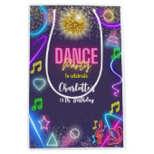 Neon dansfeest medium cadeauzakje (Voorkant)