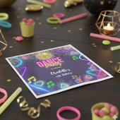 Neon dansfeest servet