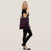 Neon Dark Love Halloween Tote Bag (Op model)