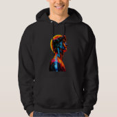 Neon David Statue Hoodie (Voorkant)