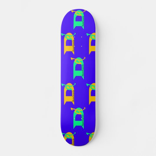 Neon Dd Brand Logo Skateboard (Voorkant)