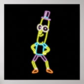 Neon de heer Poopybutthole Poster (Voorkant)