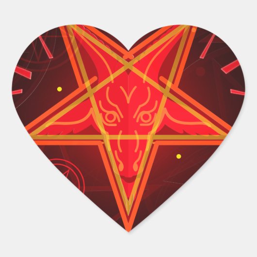 neon demon hart sticker (Voorkant)