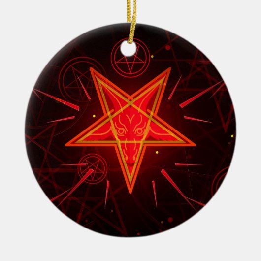neon demon keramisch ornament (Voorkant)