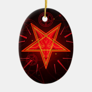 neon demon keramisch ornament