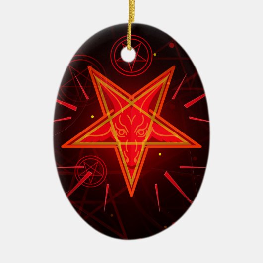 neon demon keramisch ornament (Voorkant)