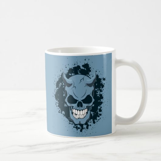 Neon Demon Skull Koffiemok (Rechts)