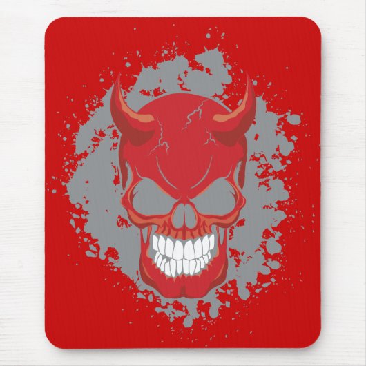 Neon Demon Skull Muismat (Voorkant)