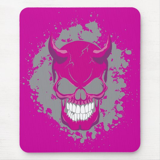 Neon Demon Skull Muismat (Voorkant)
