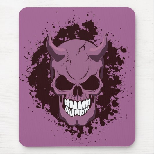 Neon Demon Skull Muismat (Voorkant)