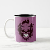 Neon Demon Skull Tweekleurige Koffiemok (Links)