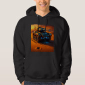 Neon Desert Tank Hoodie – Futuristic Sci-Fi Combat (Voorkant)