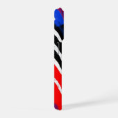 Neon Diagonal Stripe Color Clash iPhone Hoesje (Rechterkant)
