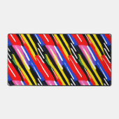 Neon Diagonal Stripe Speed Burst Bureaumat (Voorkant)
