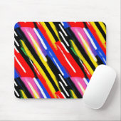 Neon Diagonale Streep Speed Burst Muismat (Met muis)